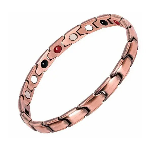 Magnetic Therapy Women’s Ankle Bracelet – Energy Balance Anklet - bronze