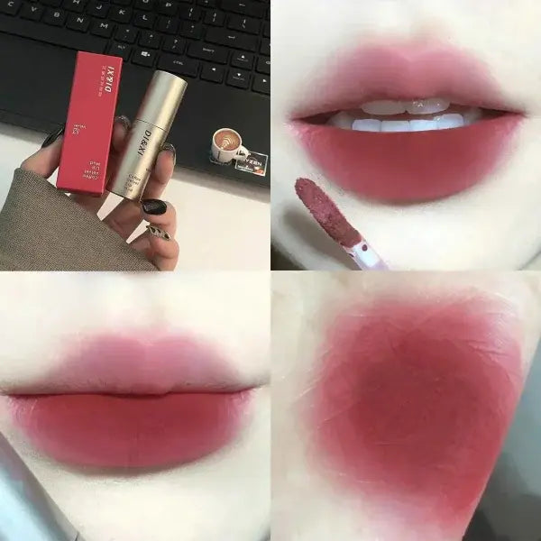 Matte Brown Lip Glaze in Latte Coffee Shade for a Bold Look - 02
