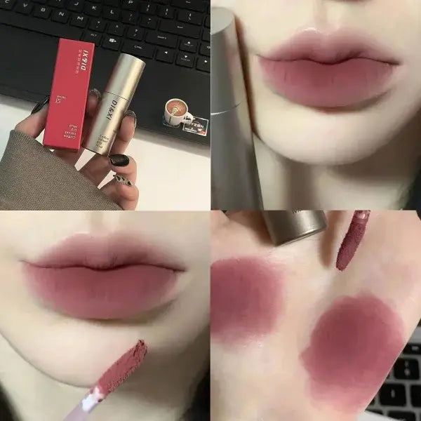 Matte Brown Lip Glaze in Latte Coffee Shade for a Bold Look - 03