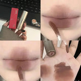 Matte Brown Lip Glaze in Latte Coffee Shade for a Bold Look - 05