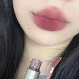 Matte Brown Lip Glaze in Latte Coffee Shade for a Bold Look