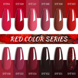 MEET ACROSS 7ml Wine Red Gel Nail Polish Long-Lasting French Style Gel Nail Supplies For Manicure DIY Design Nail Art