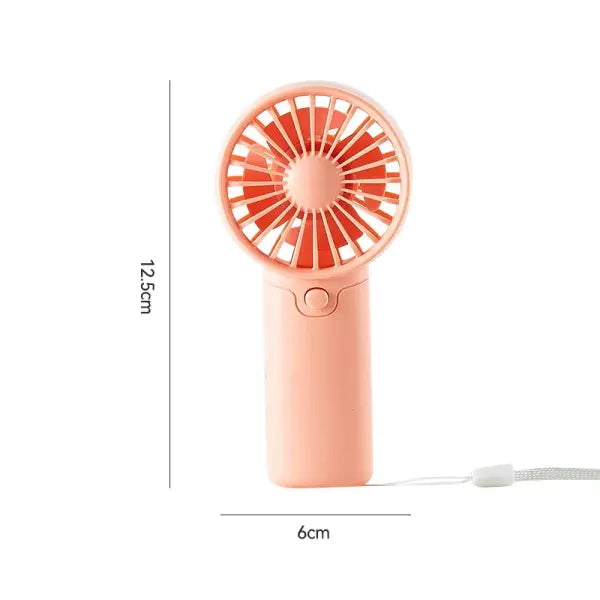 Meet Sun Portable Mini Fan Lightweight Plastic AA Battery Air Cooler - pink(no battery)