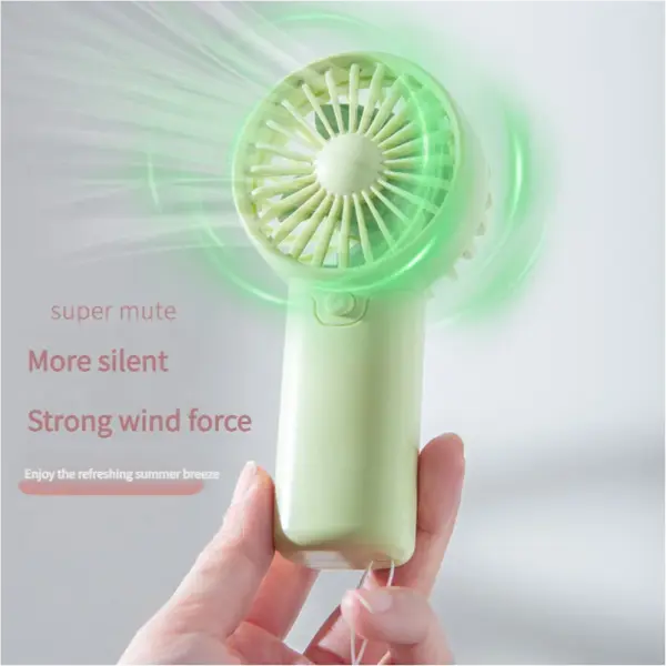 MEET SUN Portable Fan Convenient Creative Small Fan Pocket Hand-held Fan Lightweight AA Battery Handheld Mini Fan Air