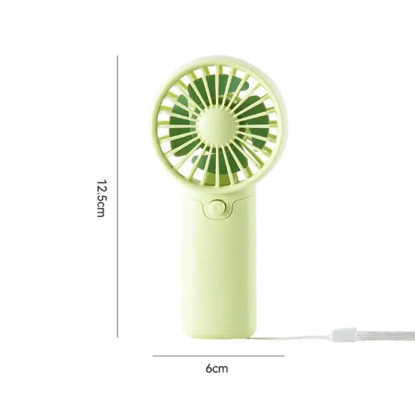 Meet Sun Portable Mini Fan Lightweight Plastic AA Battery Air Cooler - green(no battery)