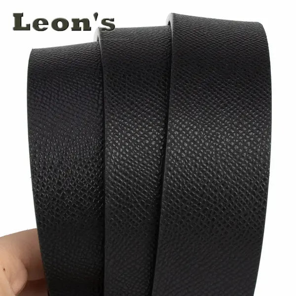 Men Business Belts Durable Leather Dark Office Style