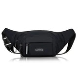 Canvas Fit Waistpack Polyester Fanny Pack for Running Casual Use - Black