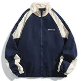 Men Cotton Zipper Jacket for 20-165cm - W15 Dark Blue / M