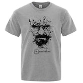 Breaking Bad Heisenberg Graphic T-Shirt - 100% Cotton Walter White Fan Tee - Premium Pop Culture Streetwear for Men