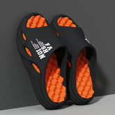 Men’s Fashion Massage Slippers: Thick-Sole Non-Slip Summer Slides & Beach Flip Flops