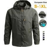 Men’s Casual Spring Autumn Hooded Zipper Jacket Polyester Style