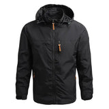 Men’s Casual Spring Autumn Hooded Zipper Jacket Polyester Style - Khaki / XXXL / Pack of 1