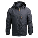 Men’s Casual Spring Autumn Hooded Zipper Jacket Polyester Style - Khaki / XXXL / Pack of 1