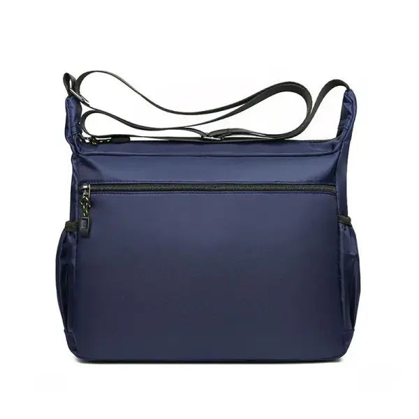 Men’s Lightweight Nylon Cross-body Bag with Multi-layered Pockets