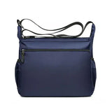 Men’s Lightweight Nylon Cross-body Bag with Multi-layered Pockets