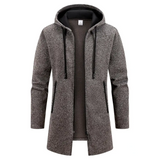 Men’s Hooded Polyester Jacket Regular Length Style Guide - coffee / S