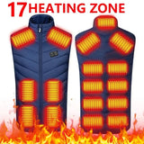 Men’s Polyester Thermal Power Stretch Jacket - 17 Areas Blue / Asian Size XXL