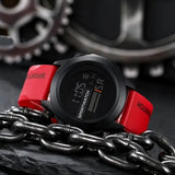 Men Sport Digital Watch LED Display Silicone Band Waterproof