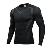 Men’s T-shirt Men’s Running Sports T-shirt Men’s Fitness Top T-shirt Quick drying Tight Training Gym Sports Running