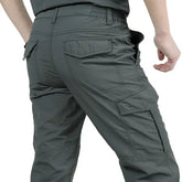 Men’s Tactical Cargo Pants Lightweight Waterproof Hiking Trousers - gray / 3XL