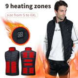 Mens Winter Smart Heated Vest USB Powered for Outdoor Cold Weather