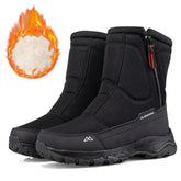 Men’s Waterproof Insulated Winter Boots - Heavy-Duty Snow Shell - Warm & Comfortable Outdoor Trekking Footwear - 2002