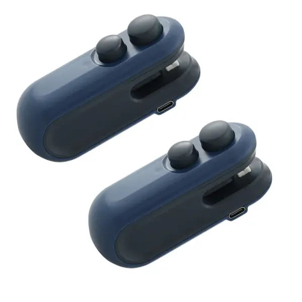 Rechargeable Mini Bag Sealer and Portable Heat Sealer for Food Bags - 2PCS Blue