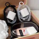 Mini Clear Zipper Storage Bag – Portable Organizer with Loop - Himpall