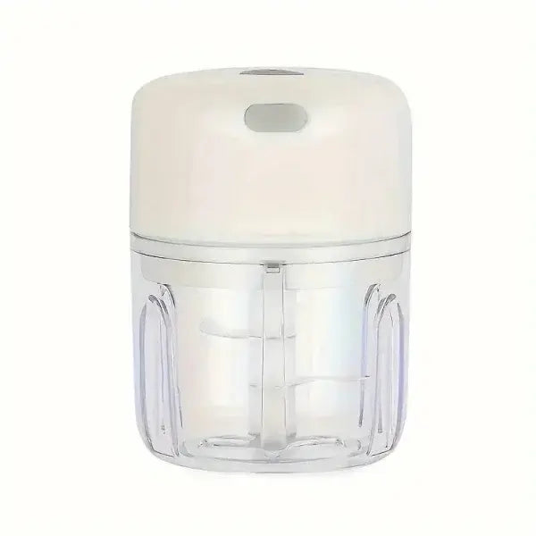 Mini Electric Chopper USB Rechargeable Garlic and Vegetable Chopper - White 250ML