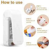 Bag Seal Machine Hand Held Thermal Plastic Food Freshness Sealer - white