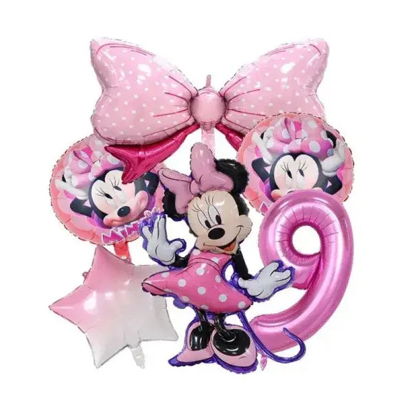 Minnie Mouse Decorations for Enchanting Disney Birthday Celebrations - 6pcs set 9