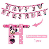 Minnie Mouse Decorations for Enchanting Disney Birthday Celebrations - 1set HBD Banner 2