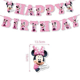 Minnie Mouse Decorations for Enchanting Disney Birthday Celebrations - 1set HBD Banner