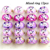 Minnie Mouse Decorations for Enchanting Disney Birthday Celebrations - 12pcs Mixed Rings