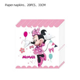 Minnie Mouse Decorations for Enchanting Disney Birthday Celebrations - 20pcs Napkins