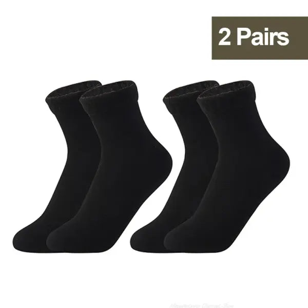 Miraly Women’s Thick Casual Low Tube Socks 10 Pair Pack - 2Pairs Black