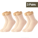 Miraly Women’s Thick Casual Low Tube Socks 10 Pair Pack - 3Pairs Biege