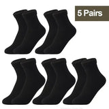 Miraly Women’s Thick Casual Low Tube Socks 10 Pair Pack - 5Pairs Black