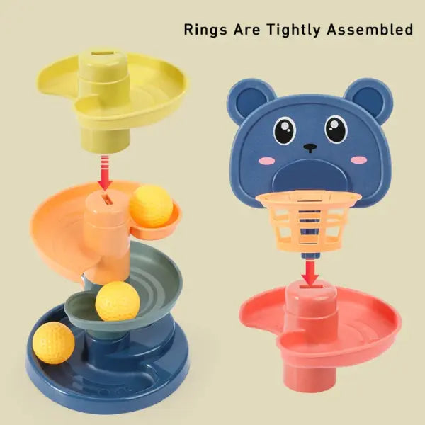 Montessori Toys Baby Track Rolling Ball Children Sensory Toy