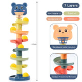 Montessori Toys Baby Track Rolling Ball Children Sensory Toy - 7 layers
