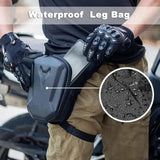 Waterproof Motorcycle Leg Bag EVA Crossbody Riding Gear - BJ706black
