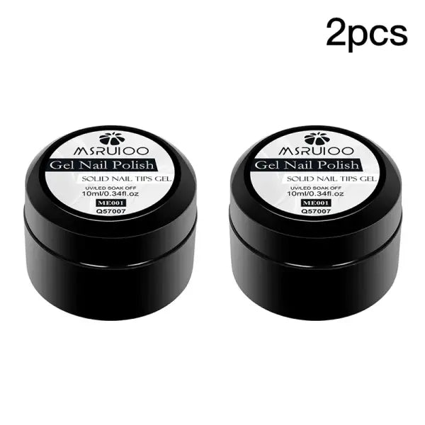 Clear Solid Nail Building Gel for Bubble-free Application