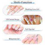 Clear Solid Nail Building Gel for Bubble-free Application