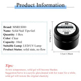 Clear Solid Nail Building Gel for Bubble-free Application