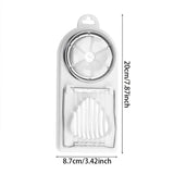 Multifunctional PP Base egg cutter 2-in-1 stainless steel wire pull egg cutter for hanging high-quality kitchen