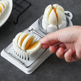 Multifunctional PP Base egg cutter 2-in-1 stainless steel wire pull egg cutter for hanging high-quality kitchen