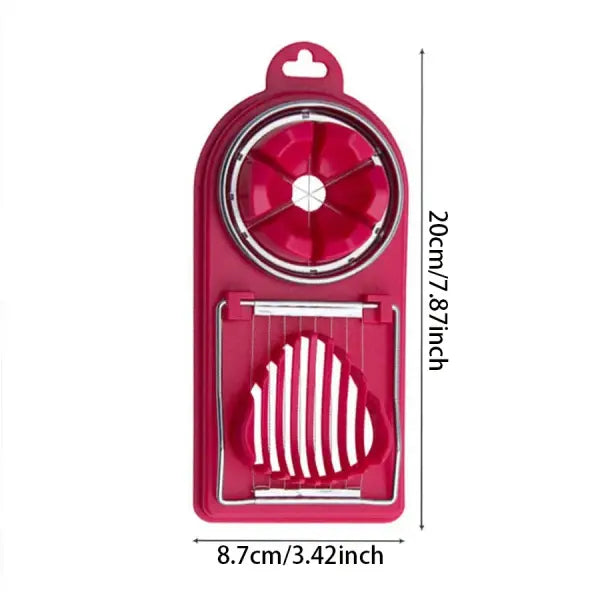 Multifunctional PP Base egg cutter 2-in-1 stainless steel wire pull egg cutter for hanging high-quality kitchen