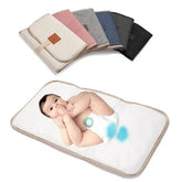 Portable Waterproof Diaper Changing Pad - Foldable Travel Change Mat for Baby & Toddler - Compact & Washable Floor Play