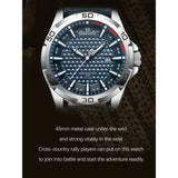 NAVIFORCE Men Fashion Quartz Watch with Round Alloy Case Shape