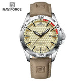 NAVIFORCE Men Fashion Quartz Watch with Round Alloy Case Shape